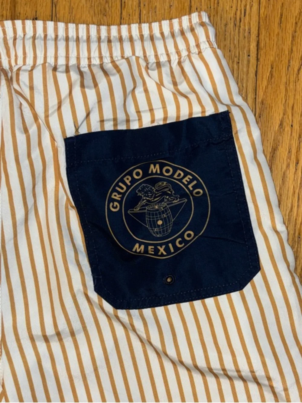 Cerveza Modelo 1925 Striped Swim Trunks - Small